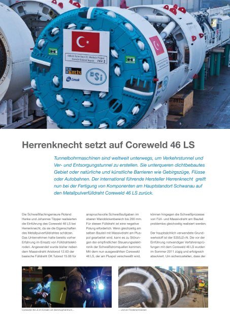 nr. 55 Fenster Herrenknecht setzt auf Coreweld 46 Ls ... - Esab