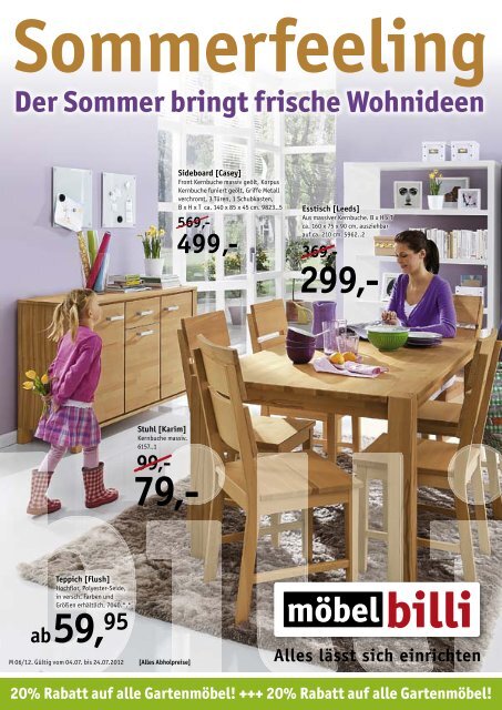 Sommerfeeling - moebel billi