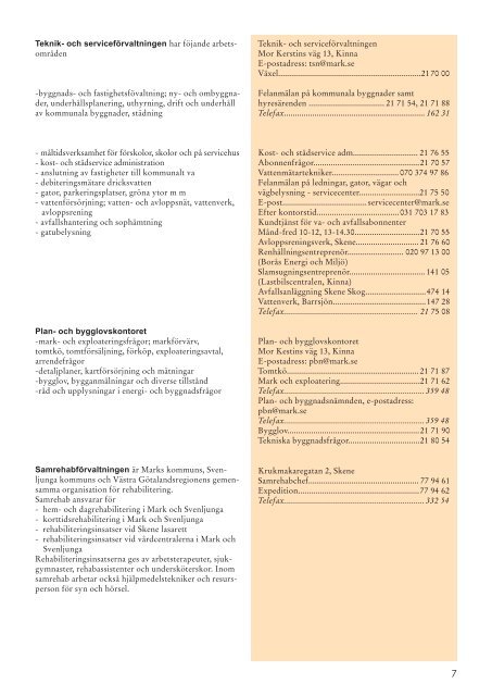 Kommunkatalog 2008 - Marks kommun