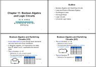 Chapter 11: Boolean Algebra and Logic Circuits - 國立台灣科技大學