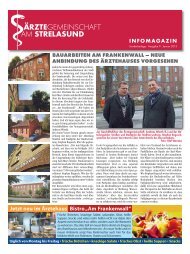 Infomagazin Ausgabe 1/2013 - Ãrztegemeinschaft am Strelasund