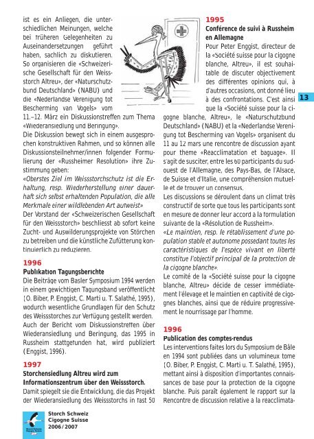 Storch Schweiz Â· Cigogne Suisse Bulletin 2006 / 2007 Nr. / No 36