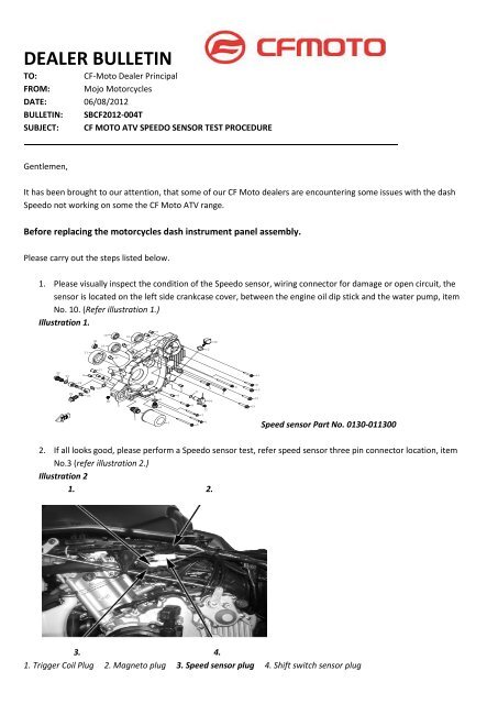 DEALER BULLETIN - Mojo Motorcycles