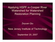 Applying HSPF in Cooper River Watershed for Watershed ...