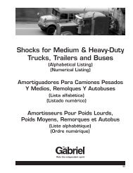Heavy Truck Application Guide - Gabriel