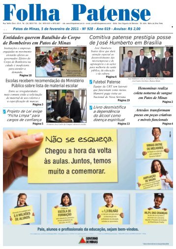 Folha Patense 05/02/2011(nÂº 928