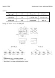 Part: 5621-BSR Specifications of Seven segment LED display ...