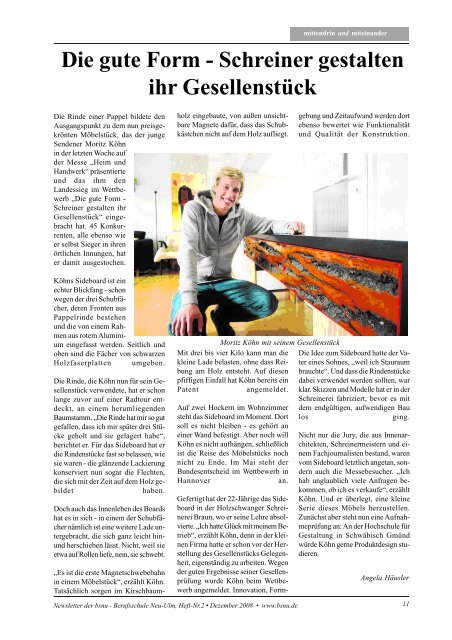 NL 2008, Heft  2.pdf - Staatliche Berufsschule Neu-Ulm