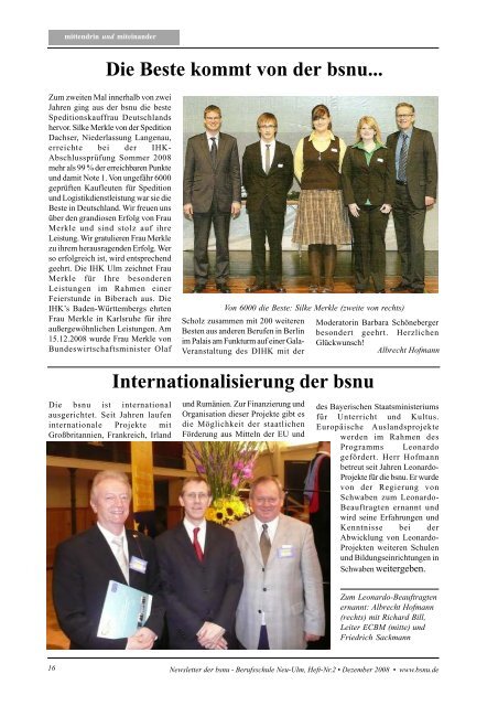 NL 2008, Heft  2.pdf - Staatliche Berufsschule Neu-Ulm