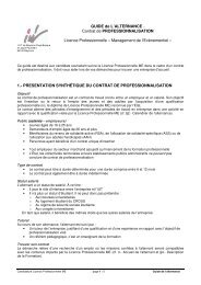 GUIDE de L'ALTERNANCE - Contrat de ... - IUT Bayonne