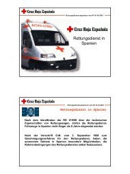 TRANSPORTE SOCIO SANITARIO Rettungsdienst in Spanien