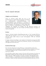 Prof. Dr. Andre M. Schmutte - University of Applied Management