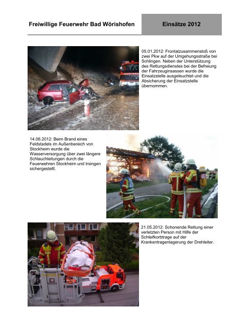 Jahresbericht 2012 - Freiwillige Feuerwehr Bad WÃ¶rishofen