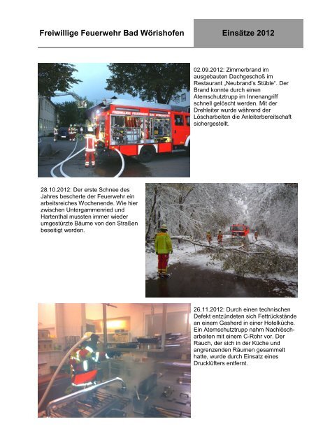 Jahresbericht 2012 - Freiwillige Feuerwehr Bad WÃ¶rishofen