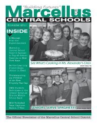CENTRAL SCHOOLS INSIDE - Marcellus Central School District