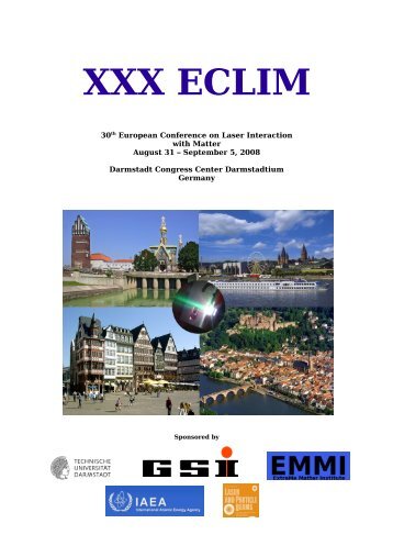 XXX ECLIM - GSI Helmholtzzentrum für Schwerionenforschung