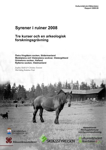 Syrener i ruiner 2008 - Stiftelsen KulturmiljÃ¶vÃ¥rd