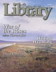 Fall 2004.indd - the Wyoming State Library