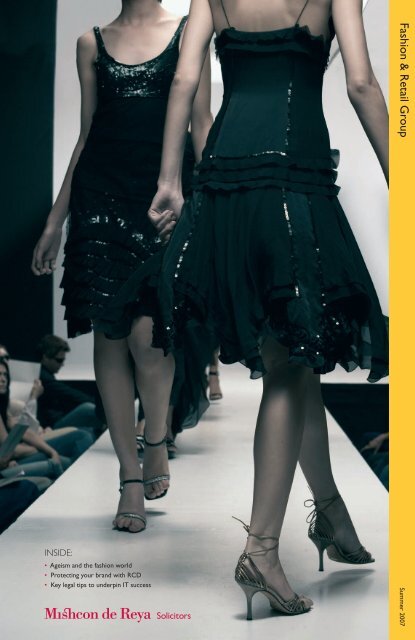 Fashion & Retail Newsletter: Summer 2007 - Mishcon de Reya
