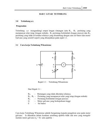 BAB 3 LITAR TETIMBANG 3.0 Tetimbang a.t. Pengenalan ...