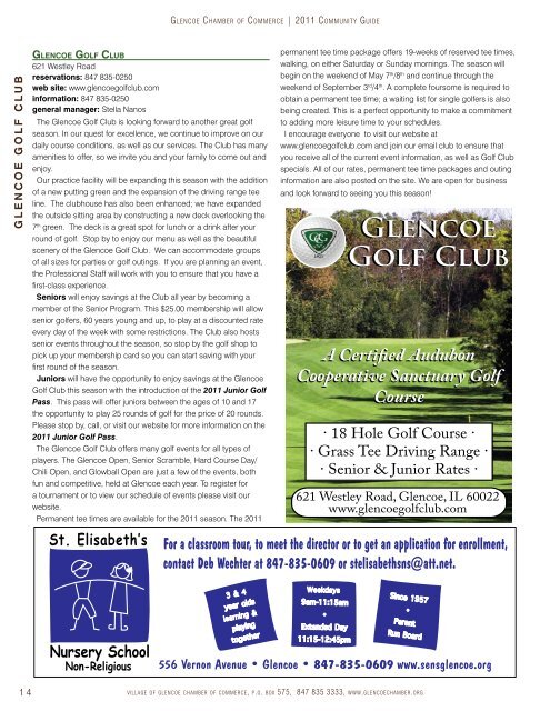 2011 Glencoe Community Guide - Pioneer Press Communities Online