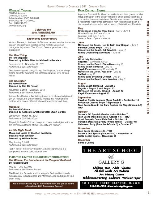 2011 Glencoe Community Guide - Pioneer Press Communities Online