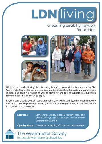 LDN Living - Westminster Society for People with Learning Disabilities