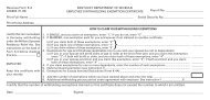 Revenue Form K-4 42A804 (11-09) KENTUCKY DEPARTMENT OF ...