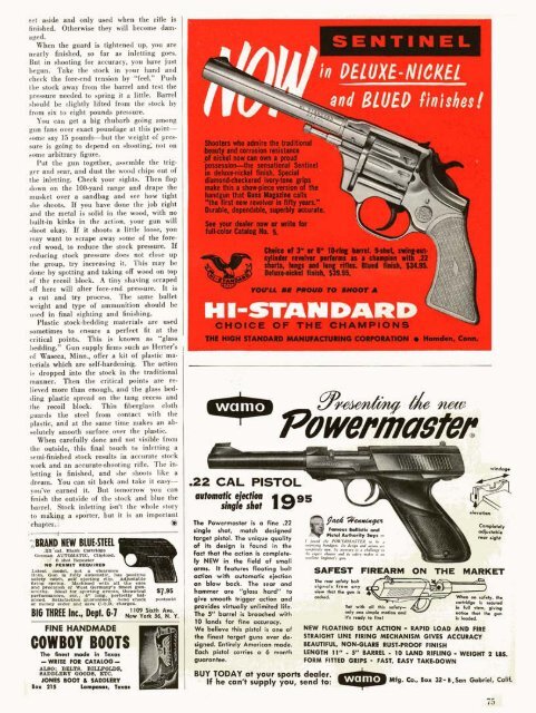 GUNS Magazine September 1956