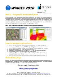 WinGIS 2010 - PROGIS Software  GmbH