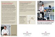 Flyer Neurologische Rehabilitation und ... - Klinik Feldafing