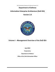 DoD IEA v2.0 - Chief Information Officer