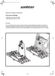 Notice de montage et d'utilisation Porte-vélos d'attelage - Uebler