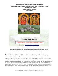 Dear Devotees: - Sri Venkateswara Temple