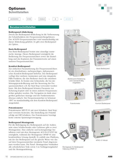 ACS350, catalog