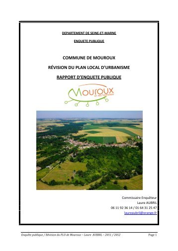 commune de mouroux rÃ©vision du plan local d ... - Le Renard