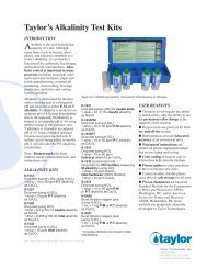 Taylor's Alkalinity Test Kits - Taylor Technologies