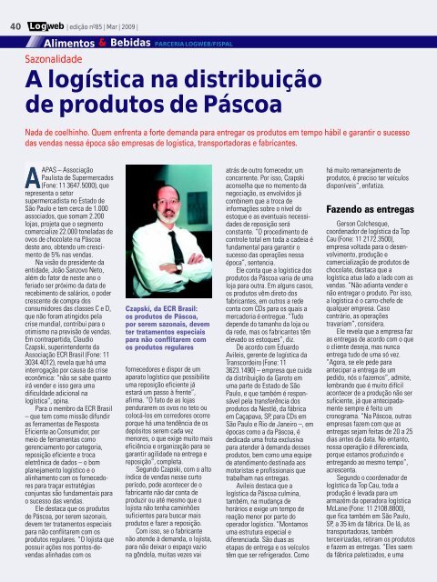 EdiÃ§Ã£o 85 download da revista completa - Logweb