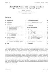 Bash Style Guide And Coding Standard Linux User Group Iserlohn