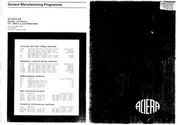 Aciera F1 Catalogue - Usinages