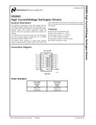 DS2003 High Current/Voltage Darlington Drivers