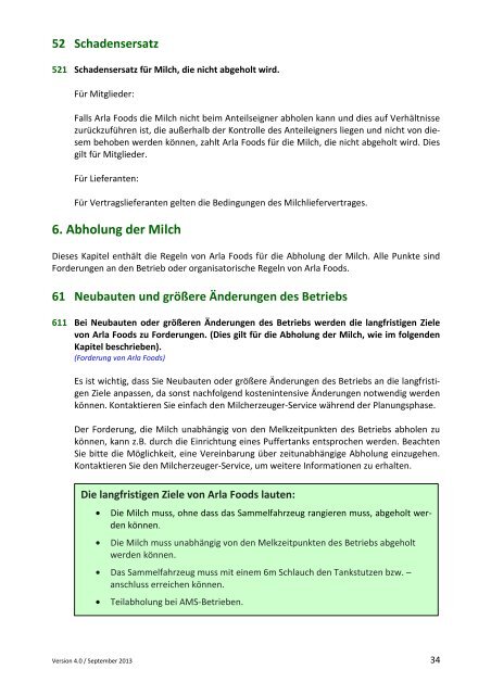 Arla Foods - Erzeuger Informations System