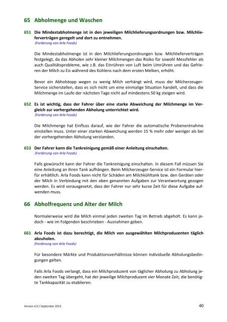 Arla Foods - Erzeuger Informations System