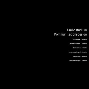 Grundstudium Kommunikationsdesign