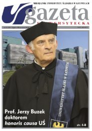 honoris causa - Gazeta Uniwersytecka - Uniwersytet Śląski