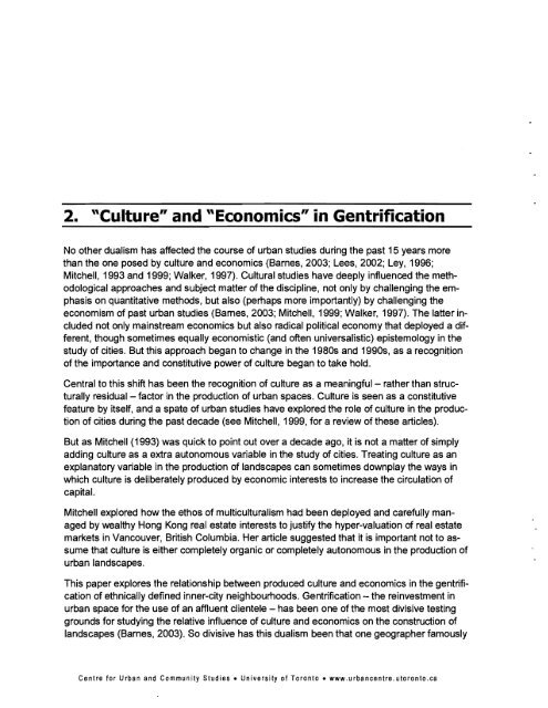 Ethnic Identity, Place Marketing, and Gentrification in ... - Cities Centre