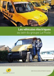 Les vÃ©hicules Ã©lectriques au sein du groupe La Poste