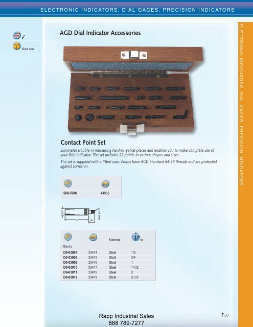 Metrology Equipment Catalog - Rapp Industrial Sales