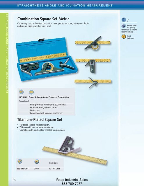 Metrology Equipment Catalog - Rapp Industrial Sales