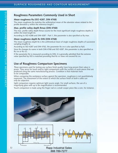 Metrology Equipment Catalog - Rapp Industrial Sales